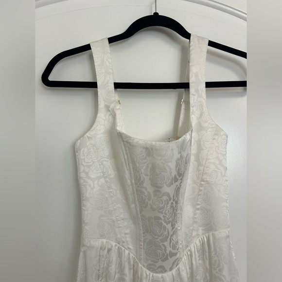 SHOW ME YOUR MUMU Weddings Nina Midi Dress Luxe White Rose Size Small NWOT $218 - Picture 8 of 15
